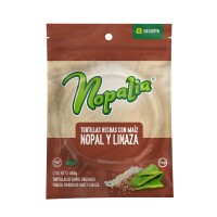 Tortillas de Nopal con Linaza Nopalia TAAM 450g - Caja 24 Piezas