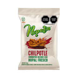 Churritos de Nopal Nopalia Chipotle 80 g - 24 Piezas